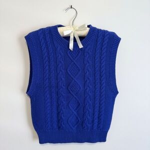 Aritzia Wilfred Blue Sweater Vest M
